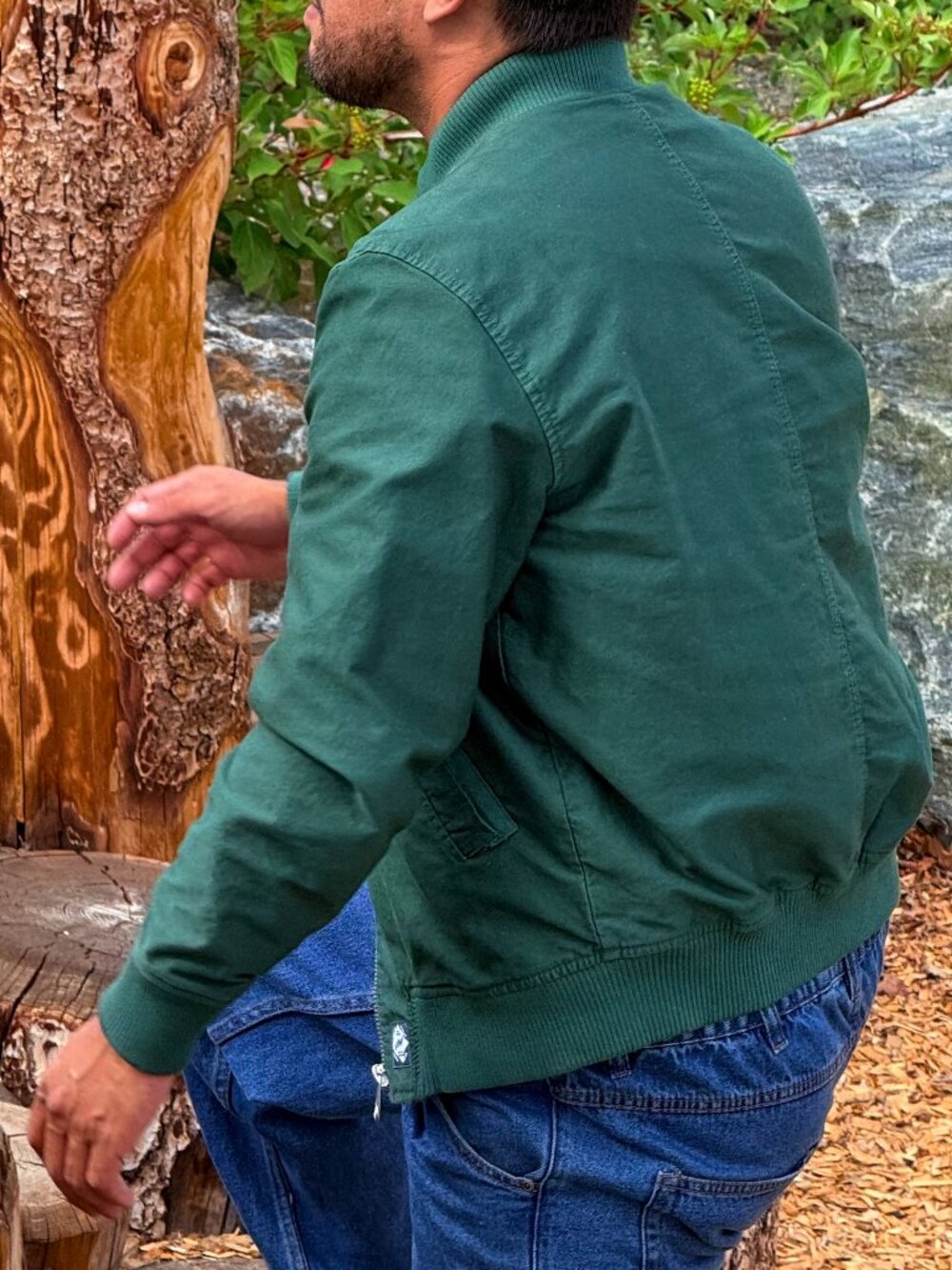Men's Emerald Green Zara Bomber Jacket
